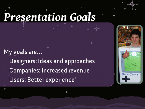 Presentation Goals